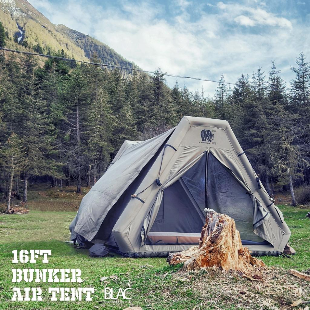【BLAC黑客】16FT科技棉充氣帳篷 含拓展套件TPU門片 TANK BUNKER AIR TENT-細節圖3