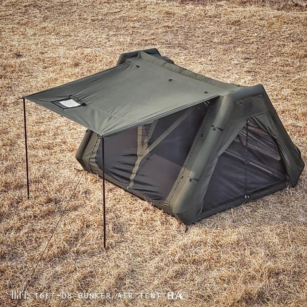 【BLAC黑客】16FT科技棉充氣帳篷 含拓展套件TPU門片 TANK BUNKER AIR TENT-細節圖7