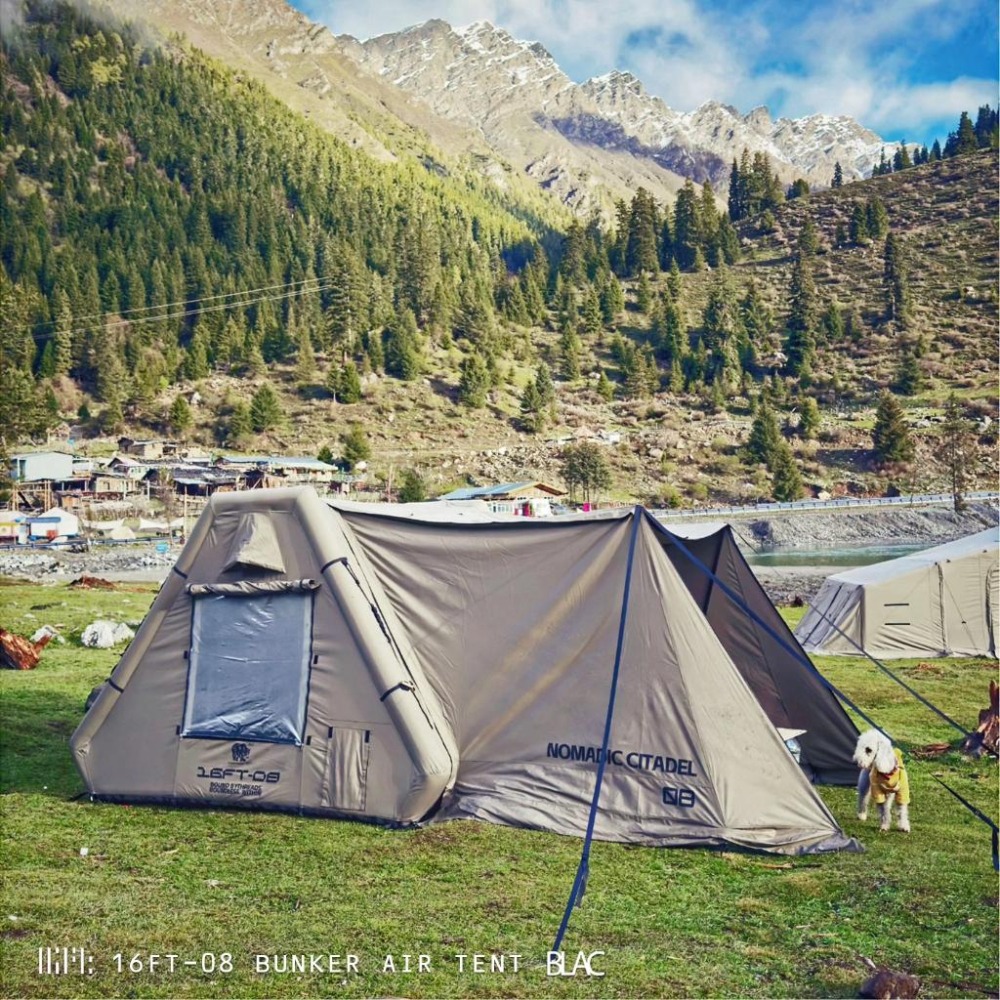 【BLAC黑客】16FT科技棉充氣帳篷 含拓展套件TPU門片 TANK BUNKER AIR TENT-細節圖4