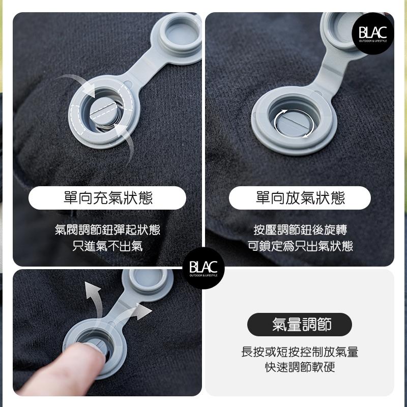 【BLAC黑客】BLACKDOG黑狗迷你泡棉充氣枕登山枕午睡枕 200g輕量 迷你收折體積 TPU泡棉填充-細節圖9