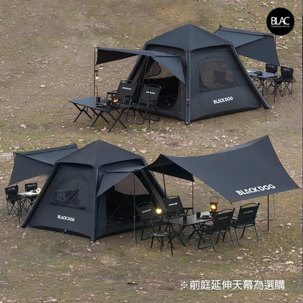 【BLAC黑客】BLACKDOG黑狗air充氣帳篷速搭帳篷240x240cm-細節圖4