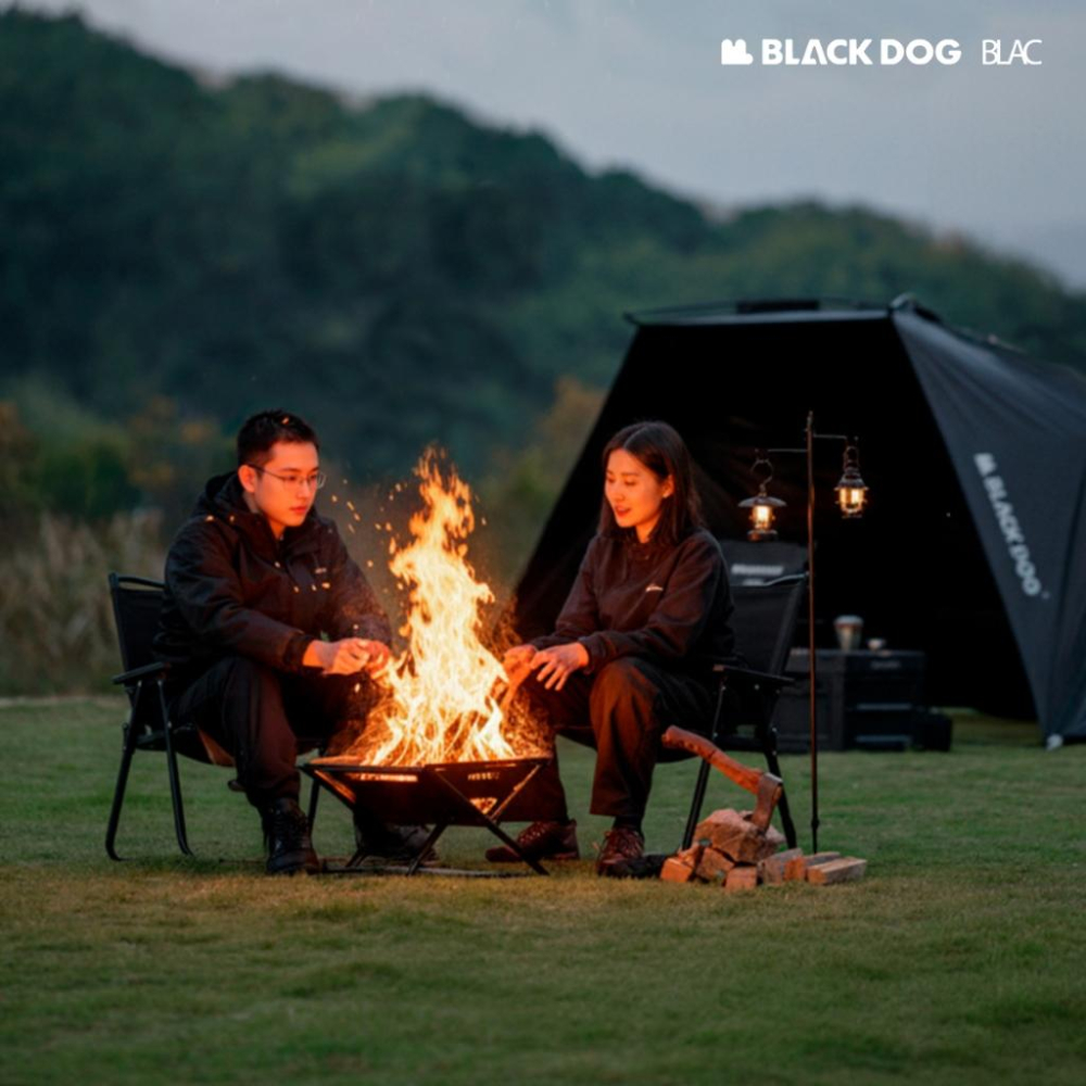 【BLAC黑客】BLACKDOG黑狗折疊焚火台焚火爐 一體收折快速安裝 碳鋼多層處理-細節圖3