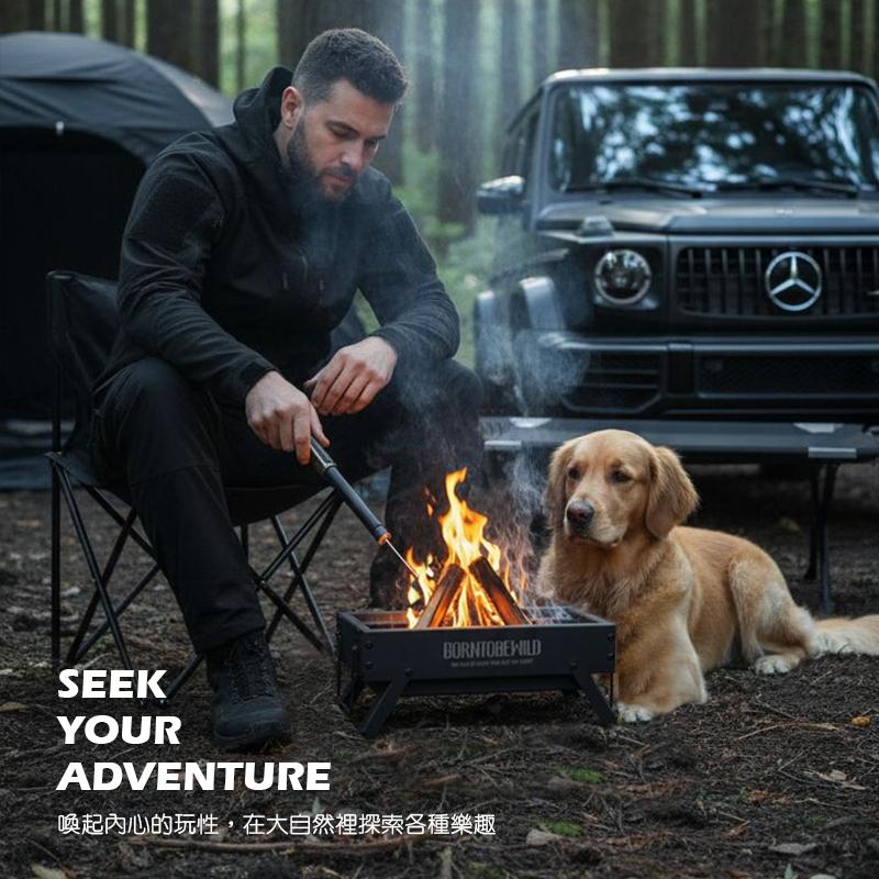 【BLAC黑客】不鏽鋼烤爐焚火爐焚火台 無需組裝2kg輕量爐體 BORNTOBEWILD-細節圖3