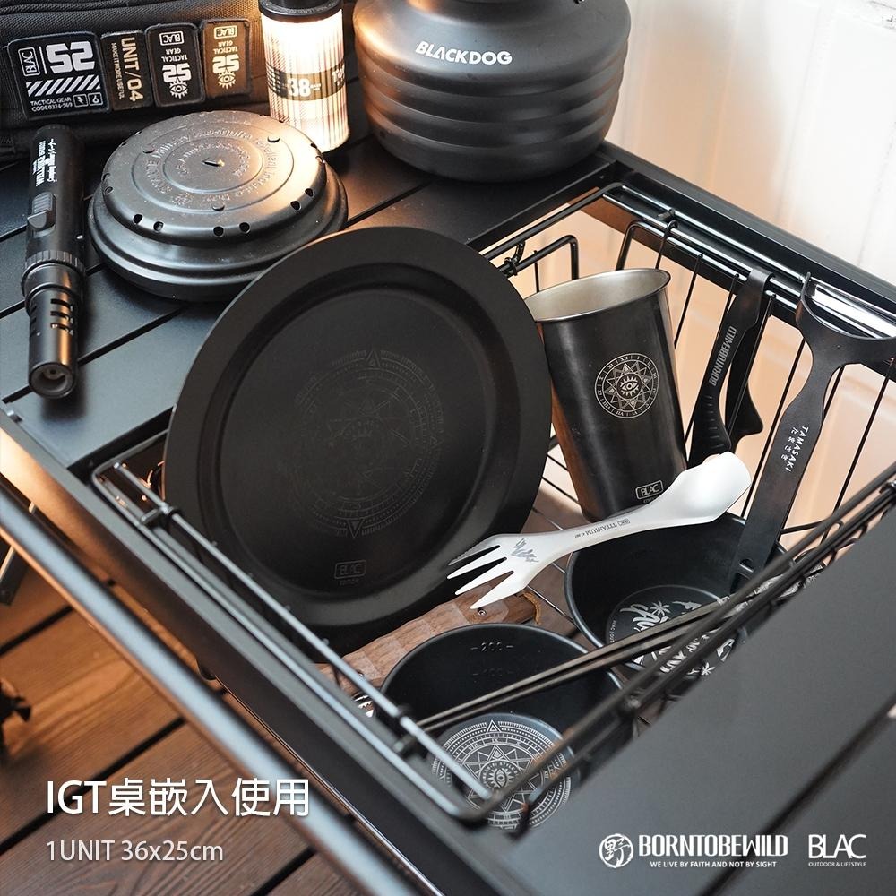 【BLAC黑客】304不鏽鋼IGT折疊瀝水籃餐具籃 自立嵌入兩用 秒開秒收全金屬件-細節圖2