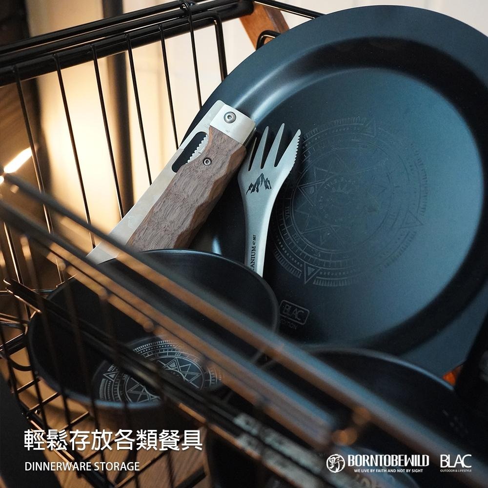 【BLAC黑客】304不鏽鋼IGT折疊瀝水籃餐具籃 自立嵌入兩用 秒開秒收全金屬件-細節圖7