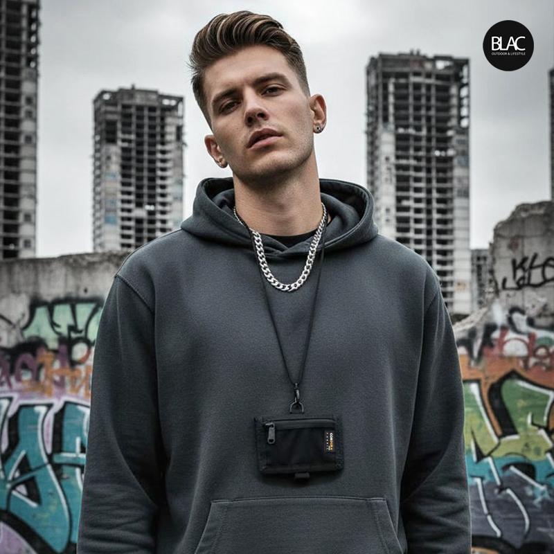 【BLAC黑客】Cordura®證件零錢卡包識別證套皮夾錢包 1000D彈道尼龍 橫式對折-細節圖2