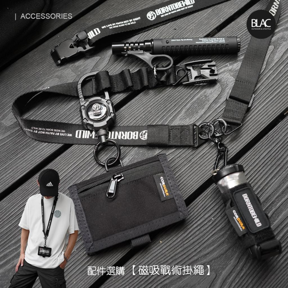 【BLAC黑客】Cordura®證件零錢卡包識別證套皮夾錢包 1000D彈道尼龍 橫式對折-細節圖9