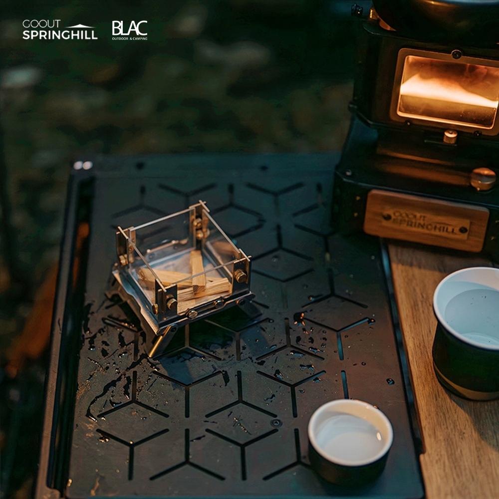 【BLAC黑客】春山SPRINGHILL mimi焚火台觀火台 可燃燒塔香、薰香、香薰蠟燭 附收納袋-細節圖2