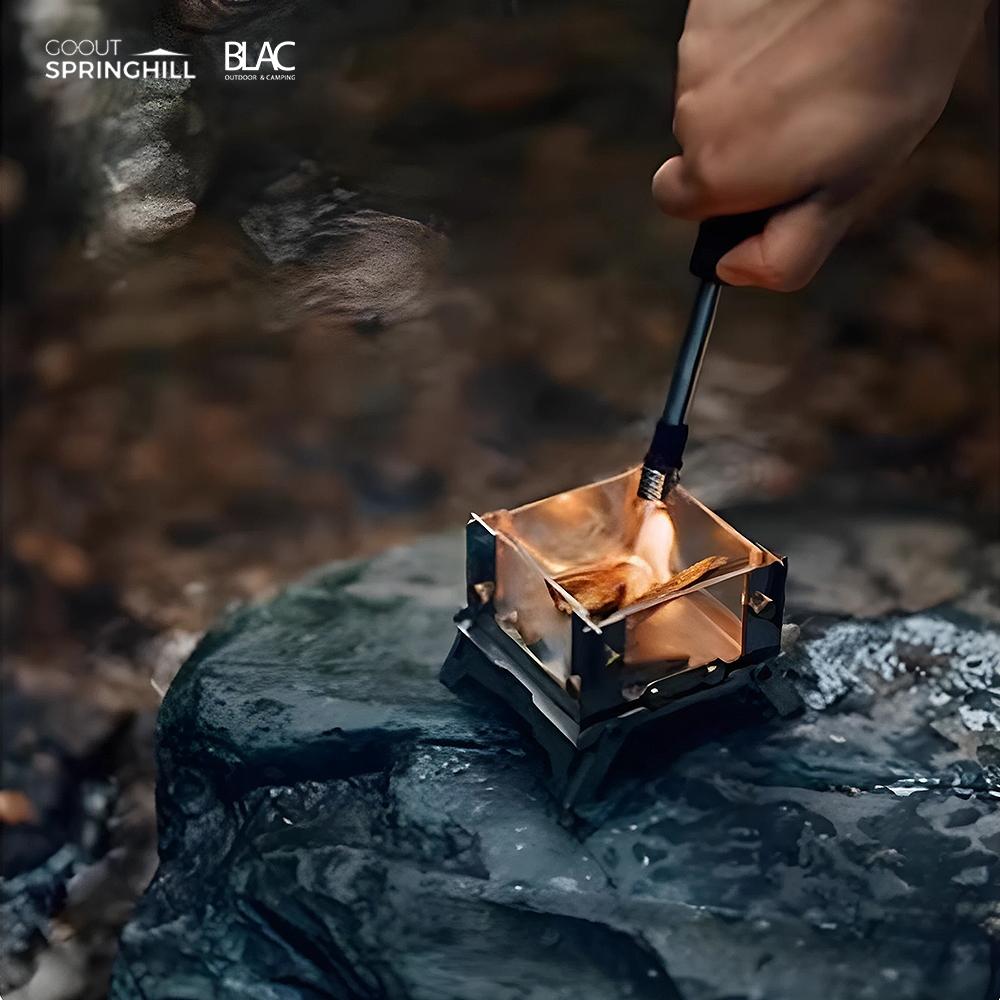 【BLAC黑客】春山SPRINGHILL mimi焚火台觀火台 可燃燒塔香、薰香、香薰蠟燭 附收納袋-細節圖4