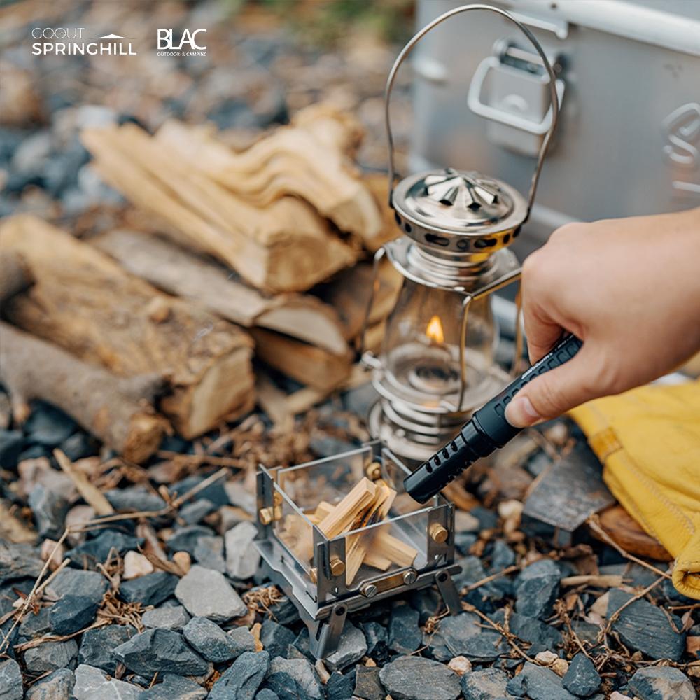 【BLAC黑客】春山SPRINGHILL mimi焚火台觀火台 可燃燒塔香、薰香、香薰蠟燭 附收納袋-細節圖7