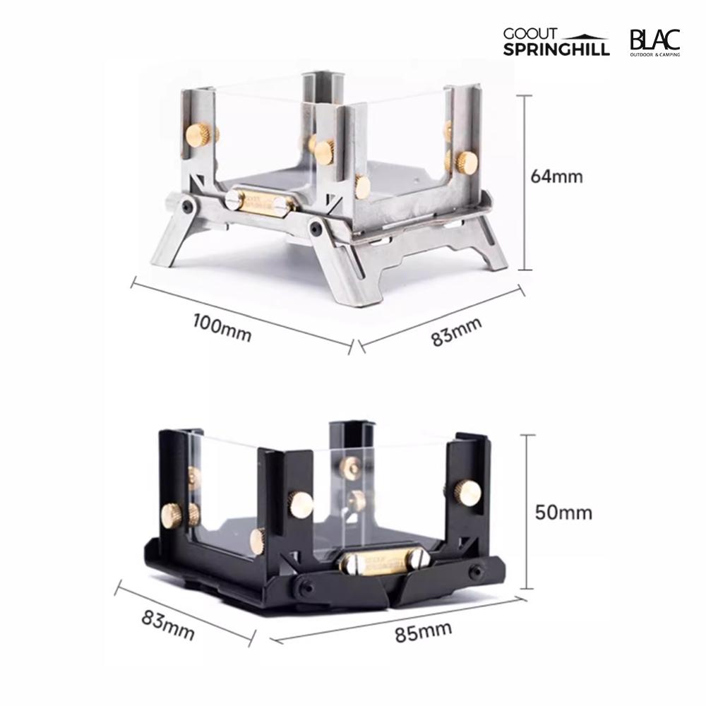 【BLAC黑客】春山SPRINGHILL mimi焚火台觀火台 可燃燒塔香、薰香、香薰蠟燭 附收納袋-細節圖9