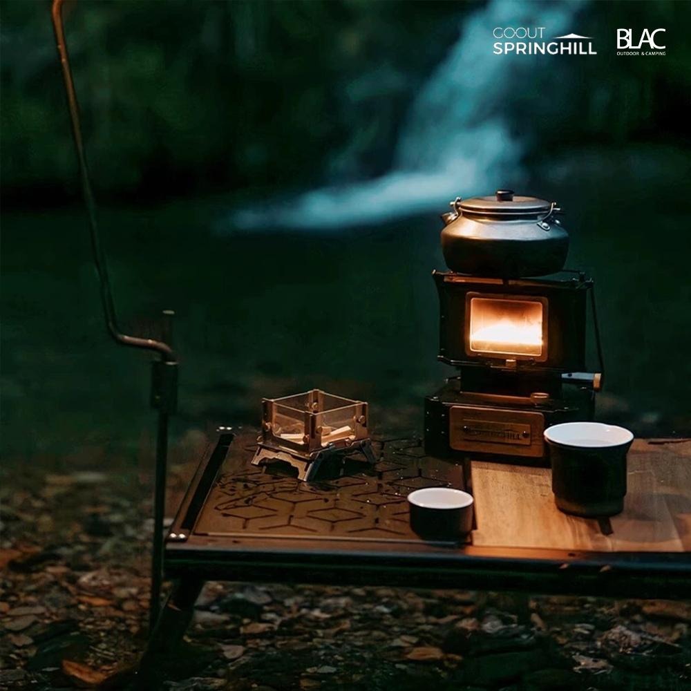 【BLAC黑客】春山SPRINGHILL mimi焚火台觀火台觀火爐 可燃燒塔香、薰香、香薰蠟燭 附收納袋-細節圖8
