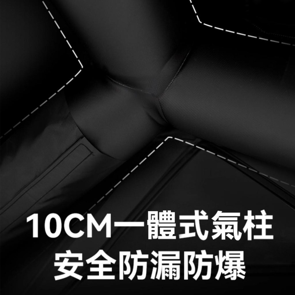 BLACKDOG黑狗霧島充氣帳篷TPU觀景天窗-含前庭天幕【BLAC黑客】附電動打氣機 全遮光黑膠防爆氣柱-細節圖5