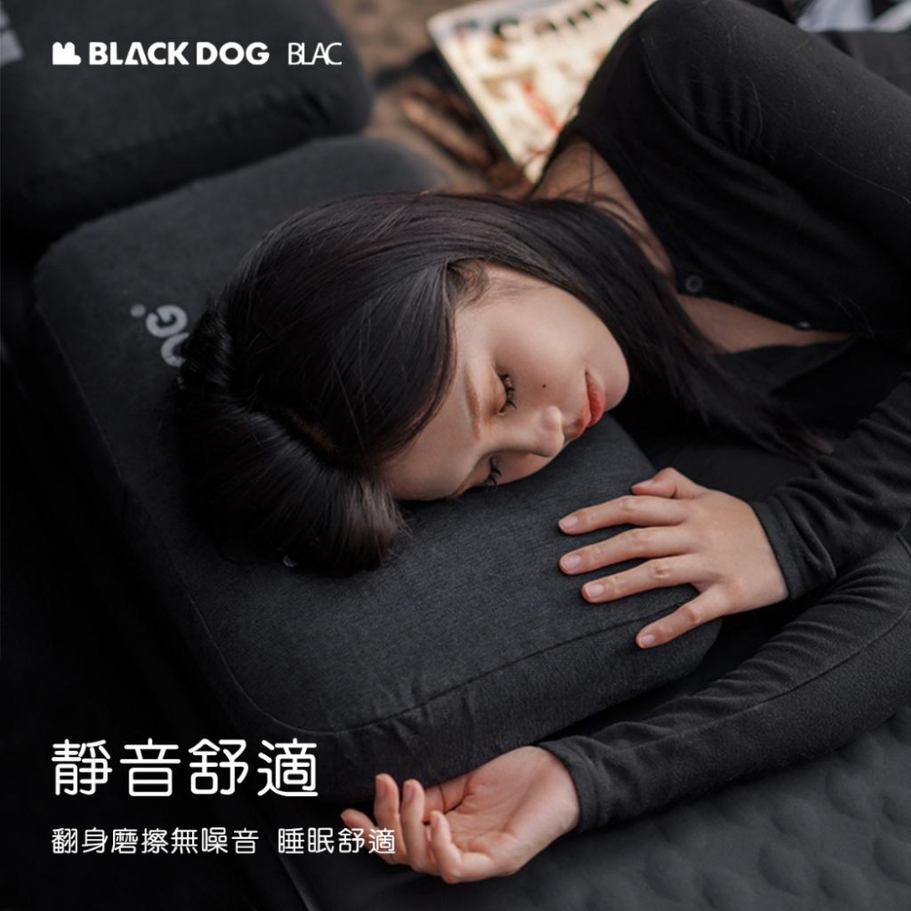 【BLAC黑客】BLACKDOG黑狗免充氣記憶泡棉枕 柔軟親膚抑菌面料-細節圖6