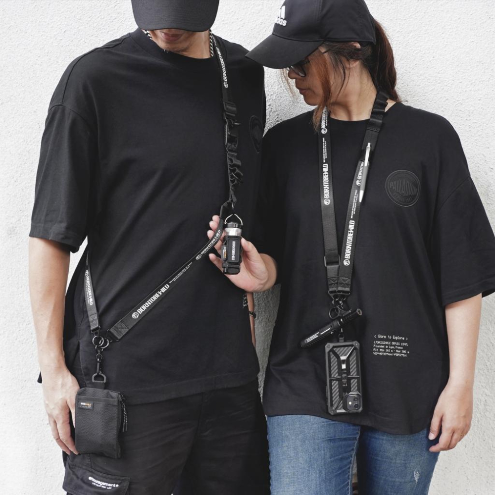 【BLAC黑客】磁吸戰術掛繩手機掛繩證件掛繩 長短可調 可頸掛斜背BORNTOBEWILD-細節圖2