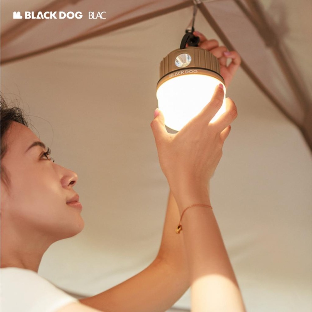 【BLAC黑客】BLACKDOG黑狗太陽能露營燈手電筒 太陽能/充電兩用 雙色溫多段調整 2400mah鋰電池-細節圖6