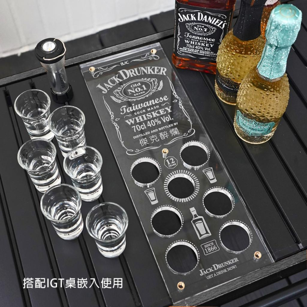 【BLAC黑客】IGT壓克力導光板美式酒標Party Shot歡樂組需搭配Goalzero 支援IGT桌嵌入或連接三腳架-細節圖6