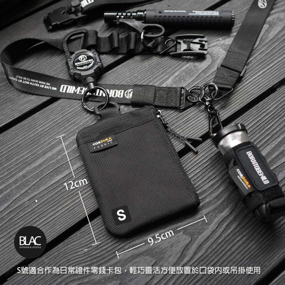 【BLAC黑客】Cordura®證件零錢卡包護照套皮夾錢包 1680D彈道尼龍 直式便攜-細節圖8