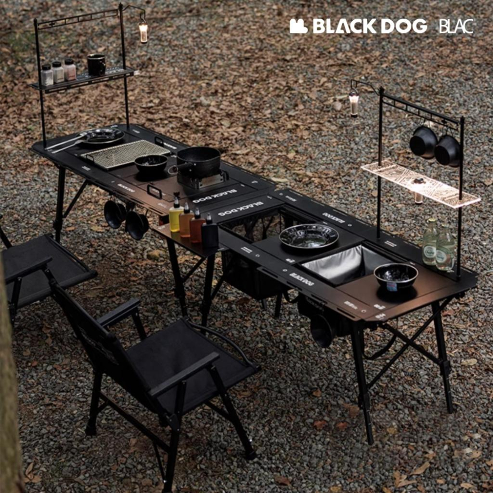 【BLAC黑客】BLACKDOG黑狗IGT戰術折疊桌露營桌4.5單位 124cm/高低可調/全鋁合金/全桌拆卸收納-細節圖3