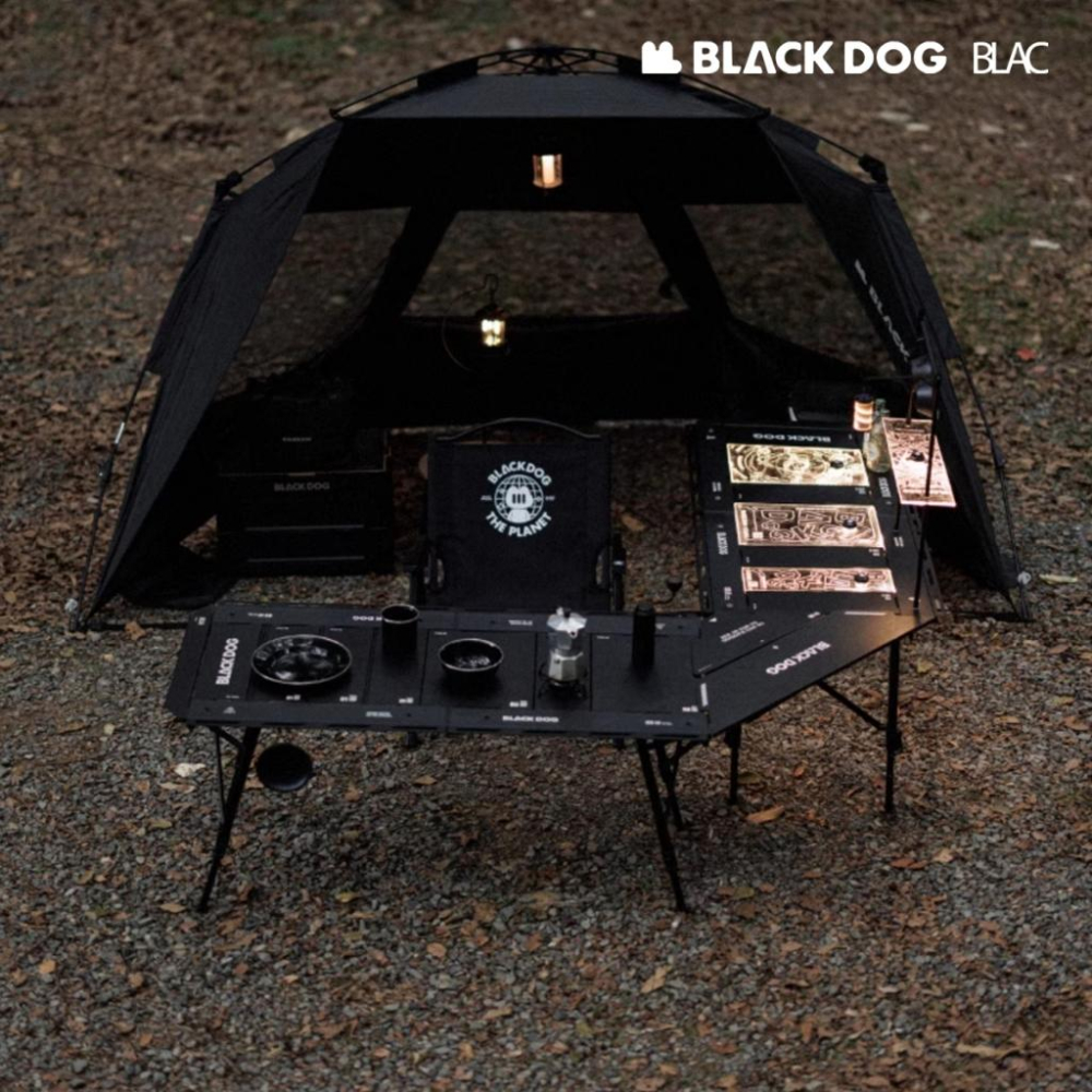 【BLAC黑客】BLACKDOG黑狗IGT戰術折疊桌露營桌4.5單位 124cm/高低可調/全鋁合金/全桌拆卸收納-細節圖4
