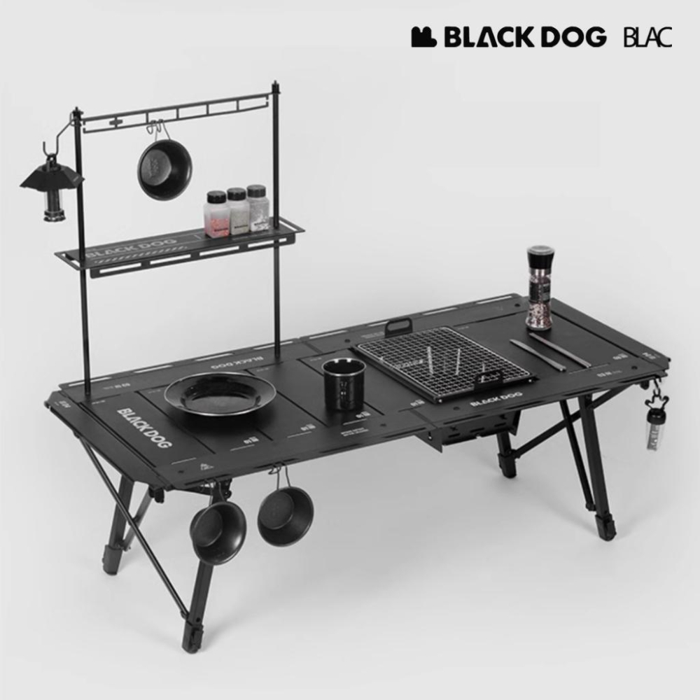 【BLAC黑客】BLACKDOG黑狗IGT戰術折疊桌露營桌4.5單位 124cm/高低可調/全鋁合金/全桌拆卸收納-細節圖6