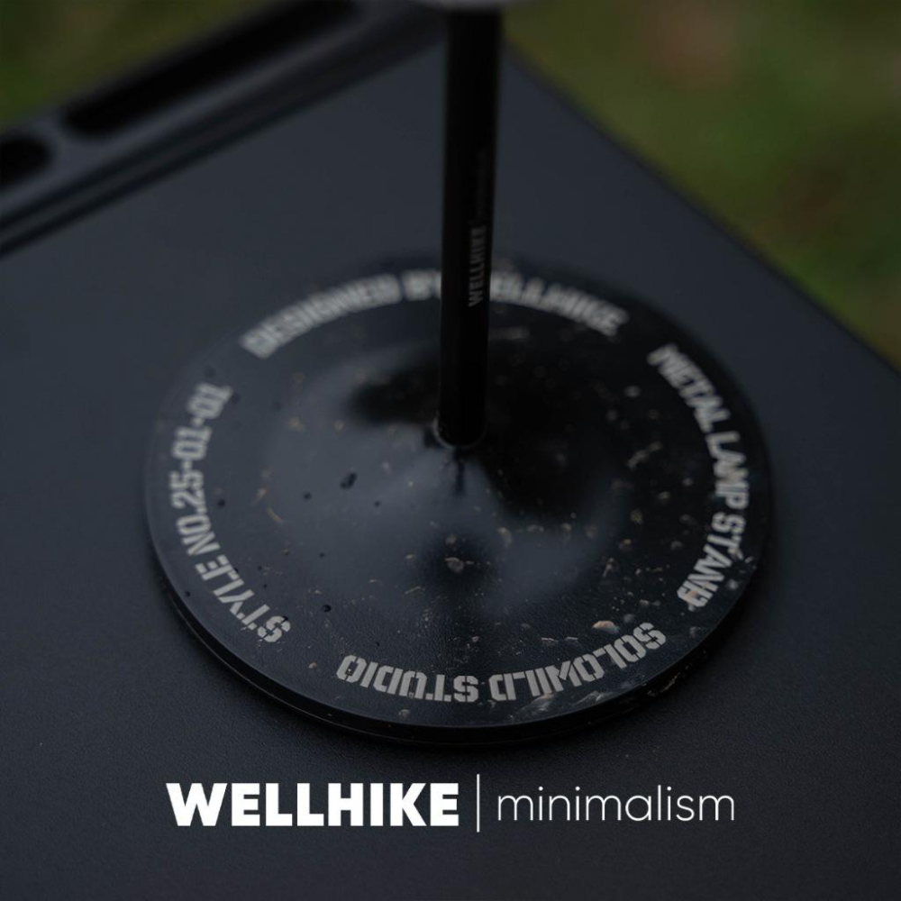 【BLAC黑客】WELLHIKE桌上型燈座燈架 底座11cm加大版 2節式燈桿可拆卸收納 1/4英吋螺牙-細節圖5