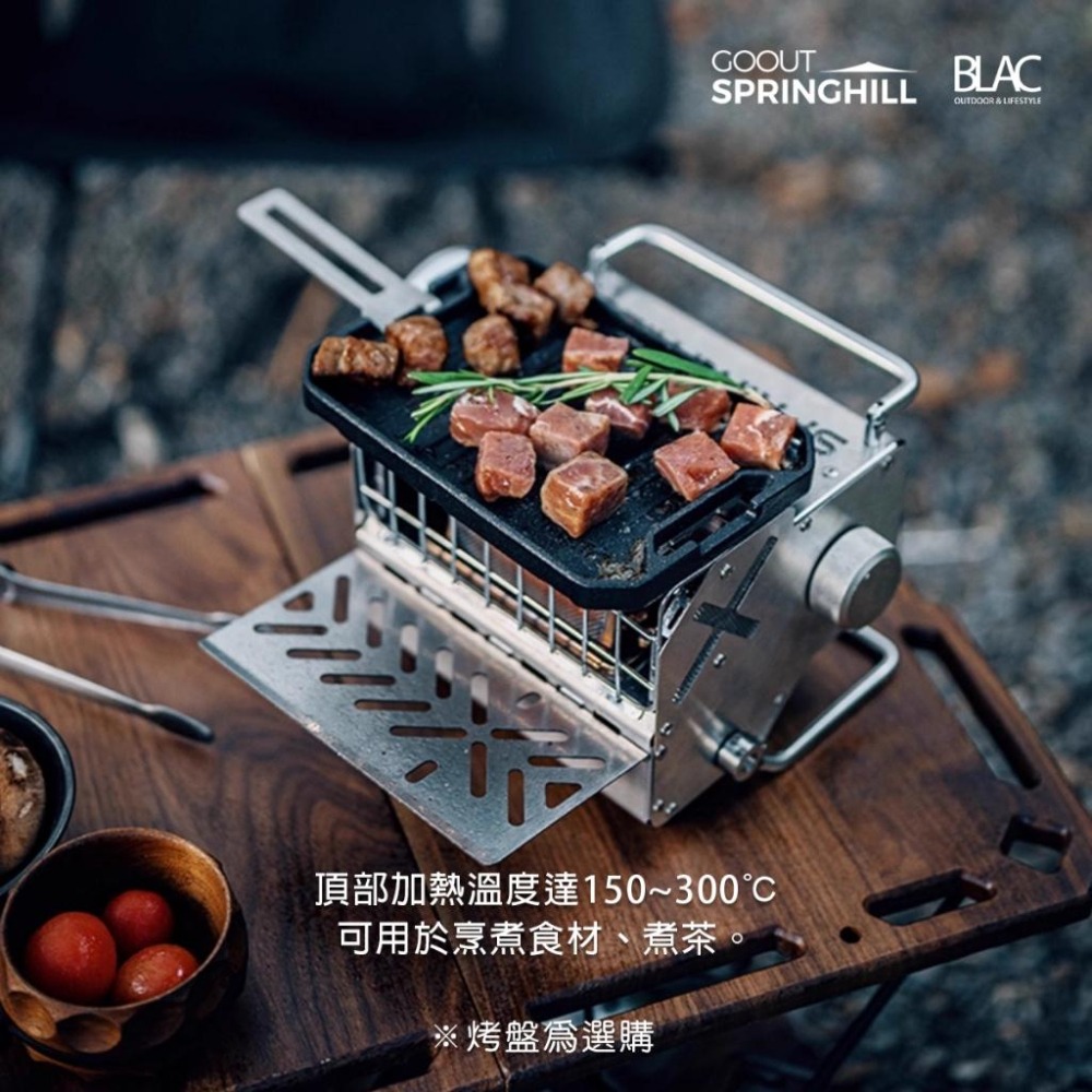 【BLAC黑客】春山SPRINGHILL卡式瓦斯暖爐取暖器 不鏽鋼機械風格迷你爐身 冬季取暖神器-細節圖6