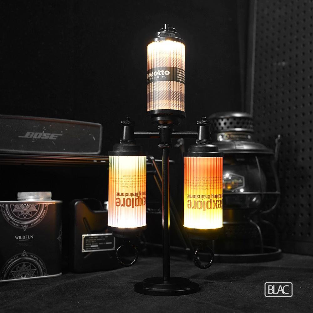 【BLAC黑客】桌上型燭台燈架三頭延伸燈架 1/4英吋螺牙 多種變化組合-細節圖3