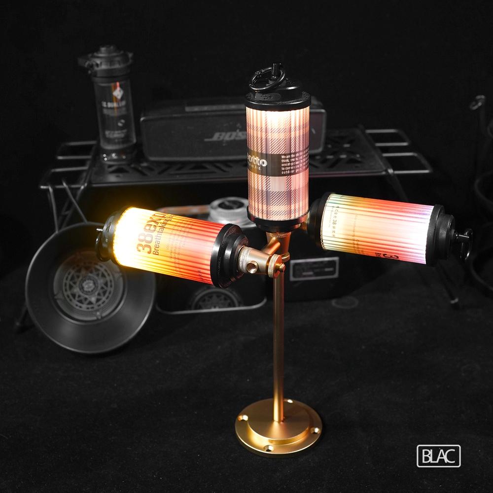 【BLAC黑客】桌上型燭台燈架三頭延伸燈架 1/4英吋螺牙 多種變化組合-細節圖5