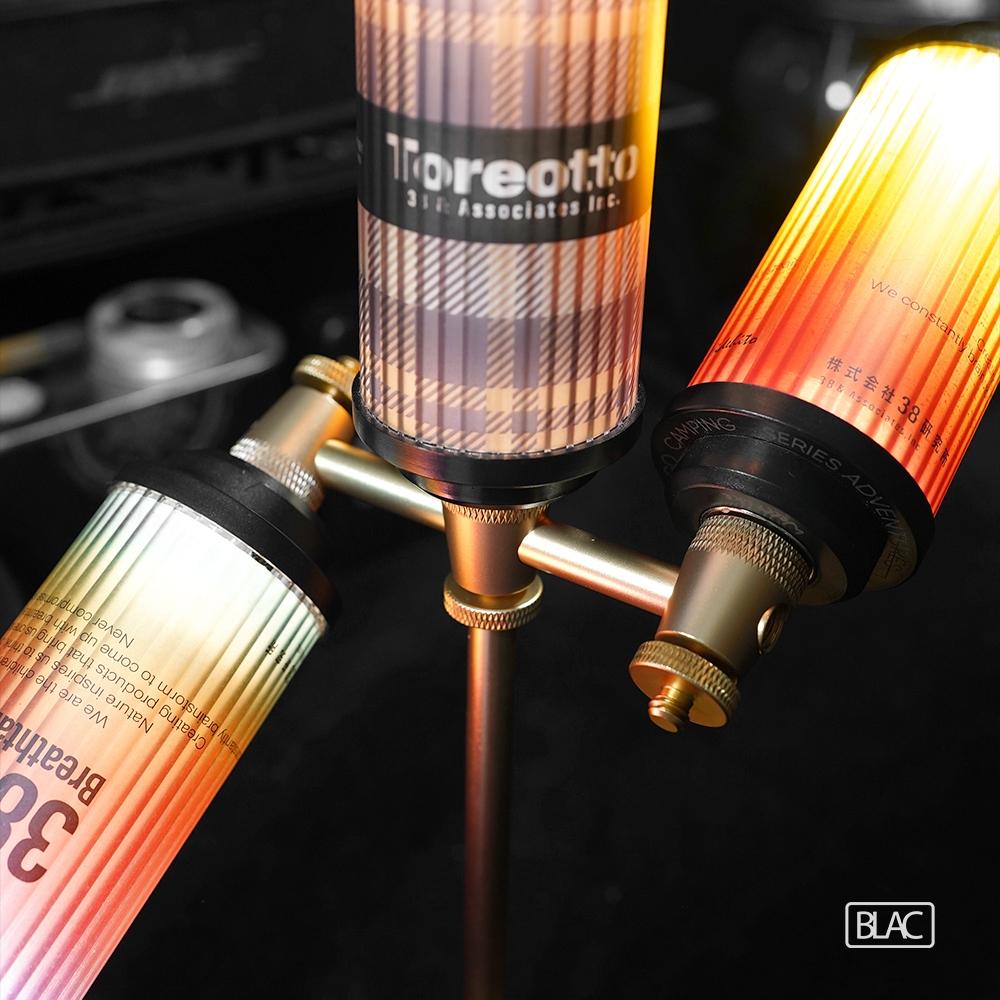 【BLAC黑客】桌上型燭台燈架三頭延伸燈架 1/4英吋螺牙 多種變化組合-細節圖6