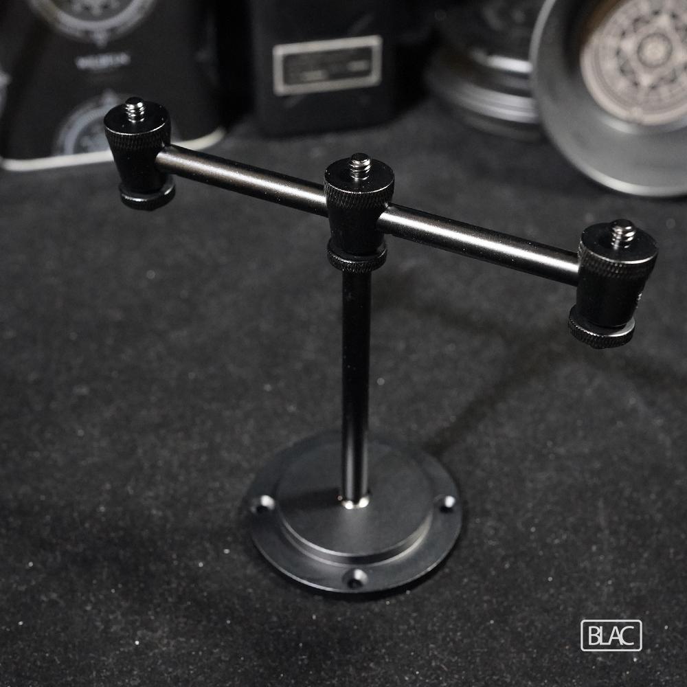 【BLAC黑客】桌上型燭台燈架三頭延伸燈架 1/4英吋螺牙 多種變化組合-細節圖9