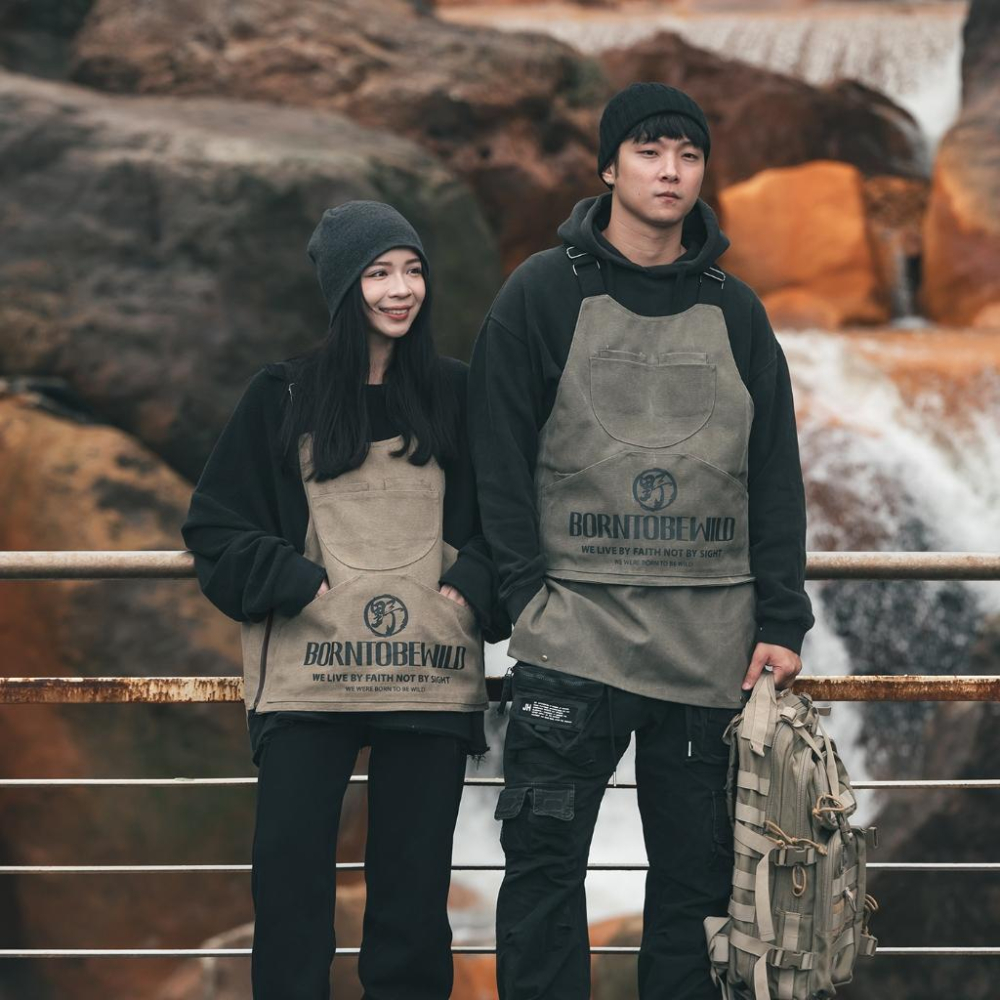 【BLAC黑客】戶外工裝馬甲背心圍裙Urban Outdoor山系穿搭 背心/圍裙兩種型態BORNTOBEWILD-細節圖6