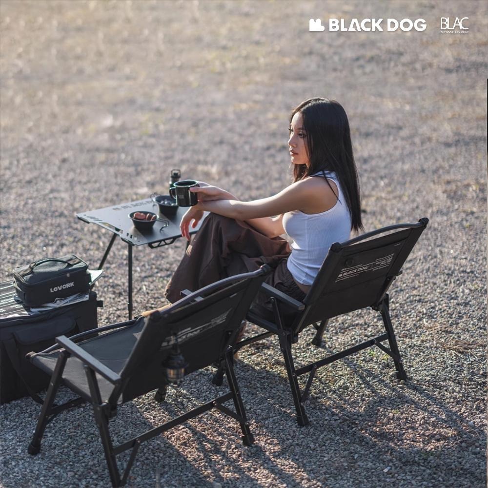 【BLAC黑客】BLACKDOG黑狗可拆卸折疊椅克米特椅露營椅 6063鋁合金 雙層600D牛津布-細節圖4