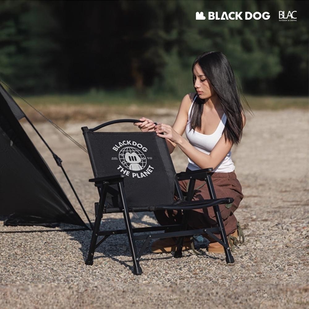 【BLAC黑客】BLACKDOG黑狗可拆卸折疊椅克米特椅露營椅 6063鋁合金 雙層600D牛津布-細節圖6