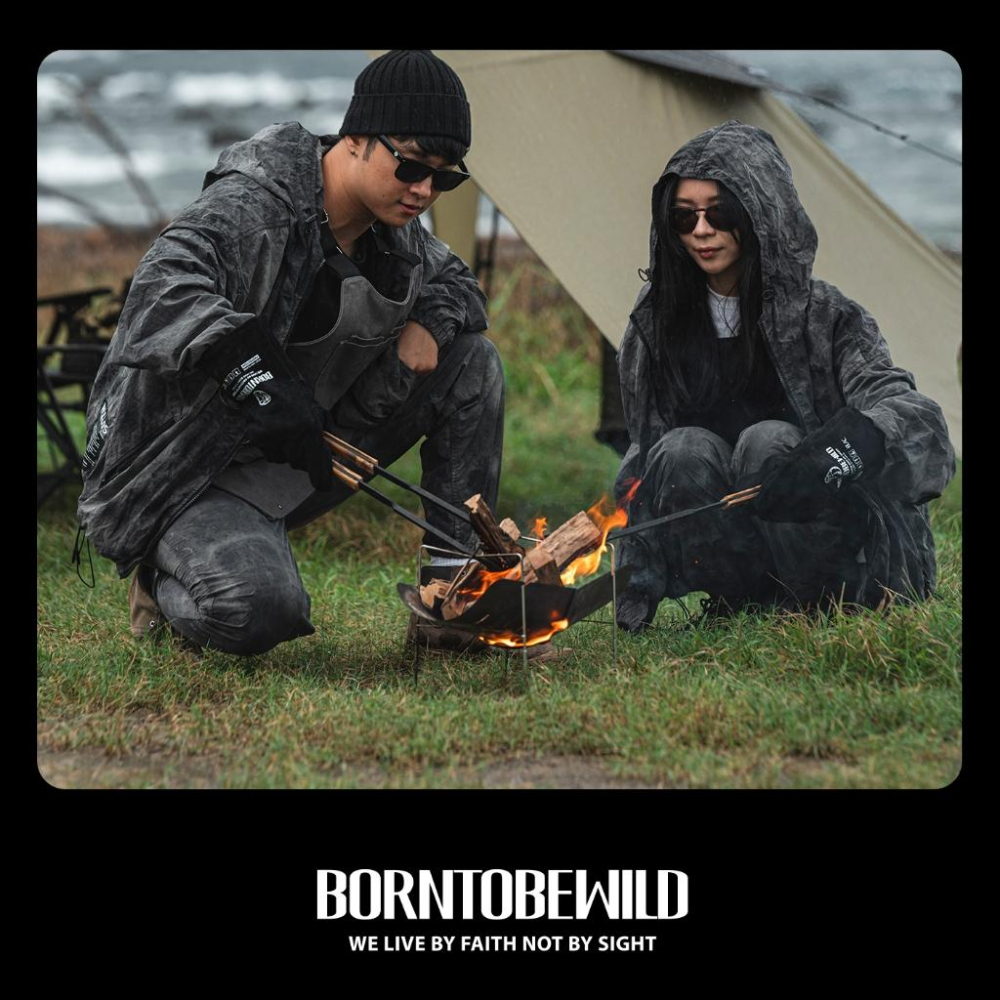 【BLAC黑客】雙層牛皮焚火手套隔熱手套工作手套 A級純牛皮 阻燃防火星BORNTOBEWILD-細節圖6