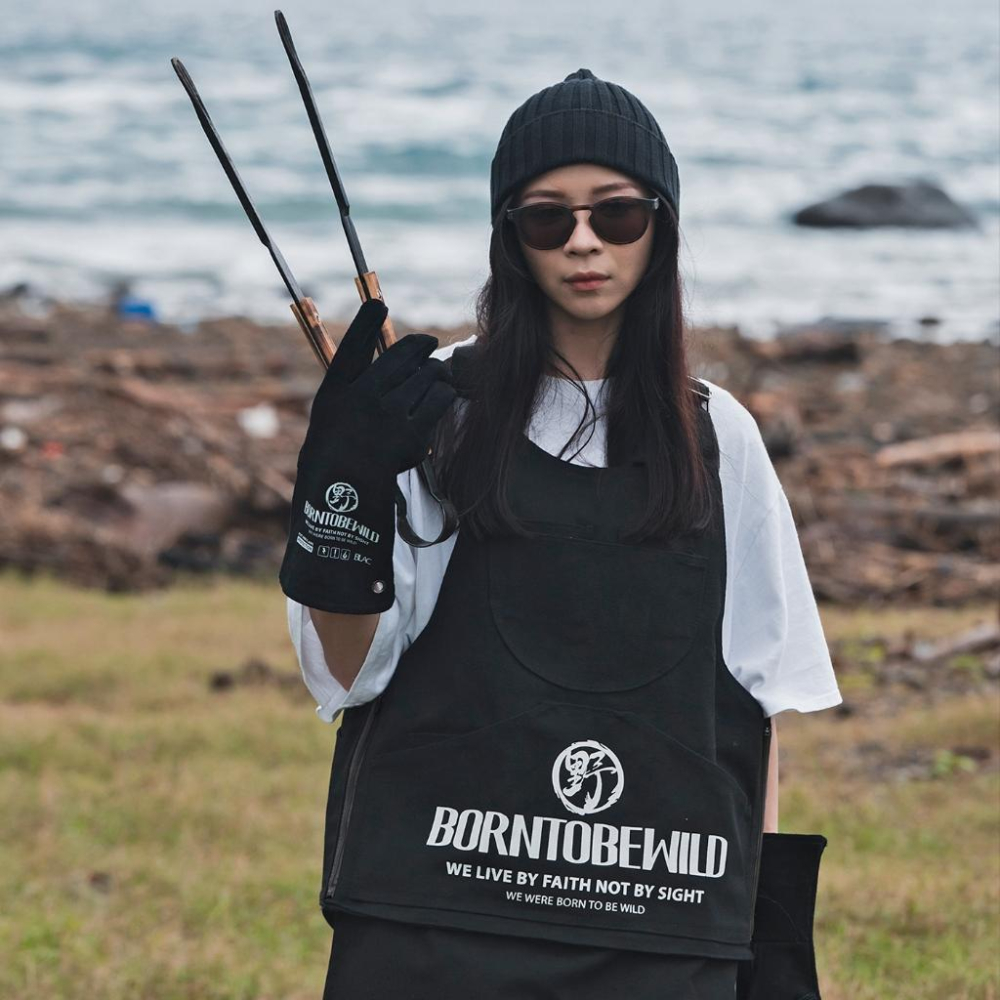 【BLAC黑客】雙層牛皮焚火手套隔熱手套工作手套 A級純牛皮 阻燃防火星BORNTOBEWILD-細節圖7