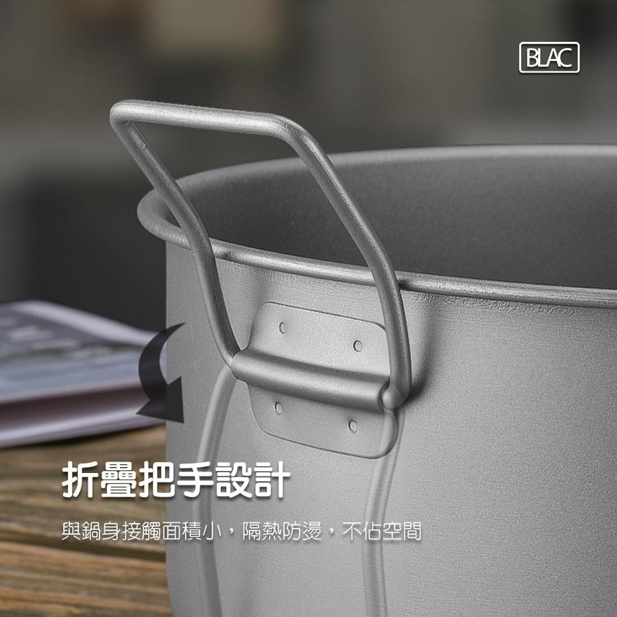 【BLAC黑客】CIEUIS純鈦湯鍋火鍋3.5L家庭號附蓋 可拆疊手把及鍋耳-細節圖5