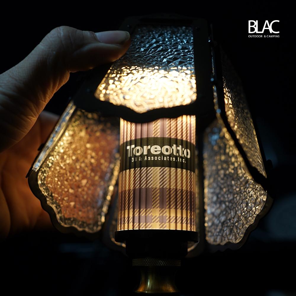 【BLAC黑客】復古琉璃鐵藝燈罩 適用於GoalZero 38explore Ledlenser ML4 可拆卸附收納袋-細節圖6