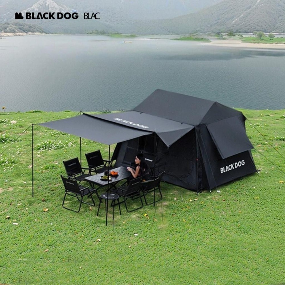 【BLAC黑客】BLACKDOG黑狗黑膠自動帳篷速搭帳屋脊帳 雲舍-細節圖2