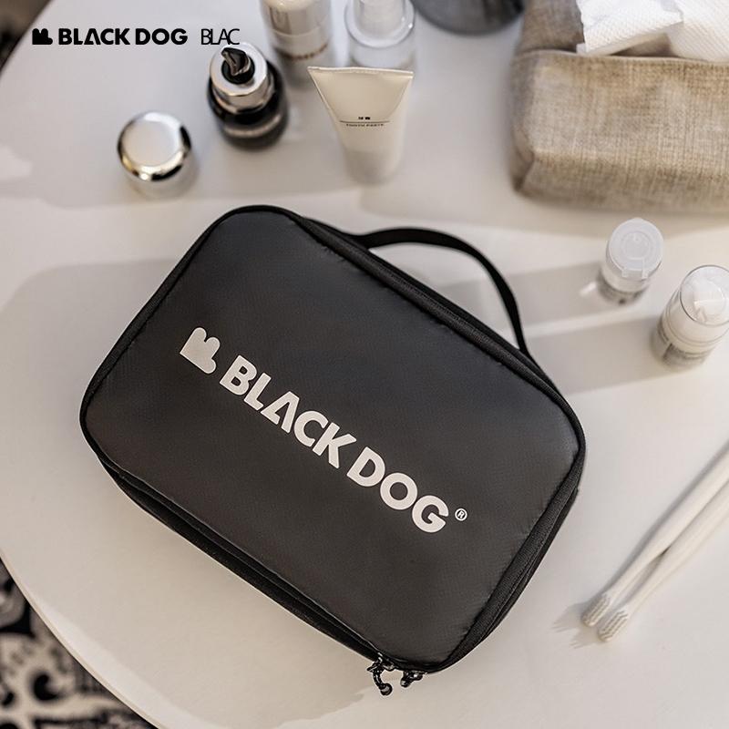 【BLAC黑客】BLACKDOG黑狗雙層洗漱包化妝包 乾溼分離 分區收納 可掛可提-細節圖4