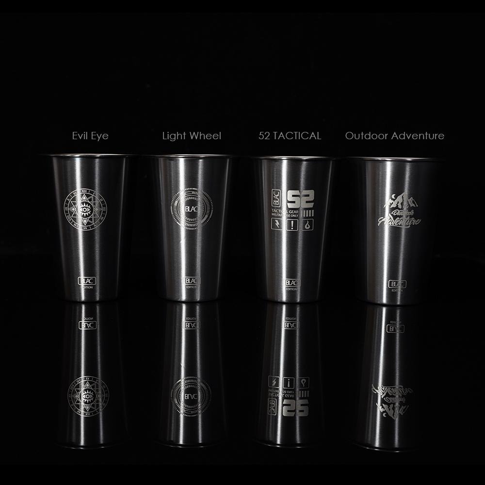 【BLAC黑客】304不鏽鋼真空鍍鈦杯500ml 可堆疊收納 雷射雕刻不掉漆不掉色-細節圖2