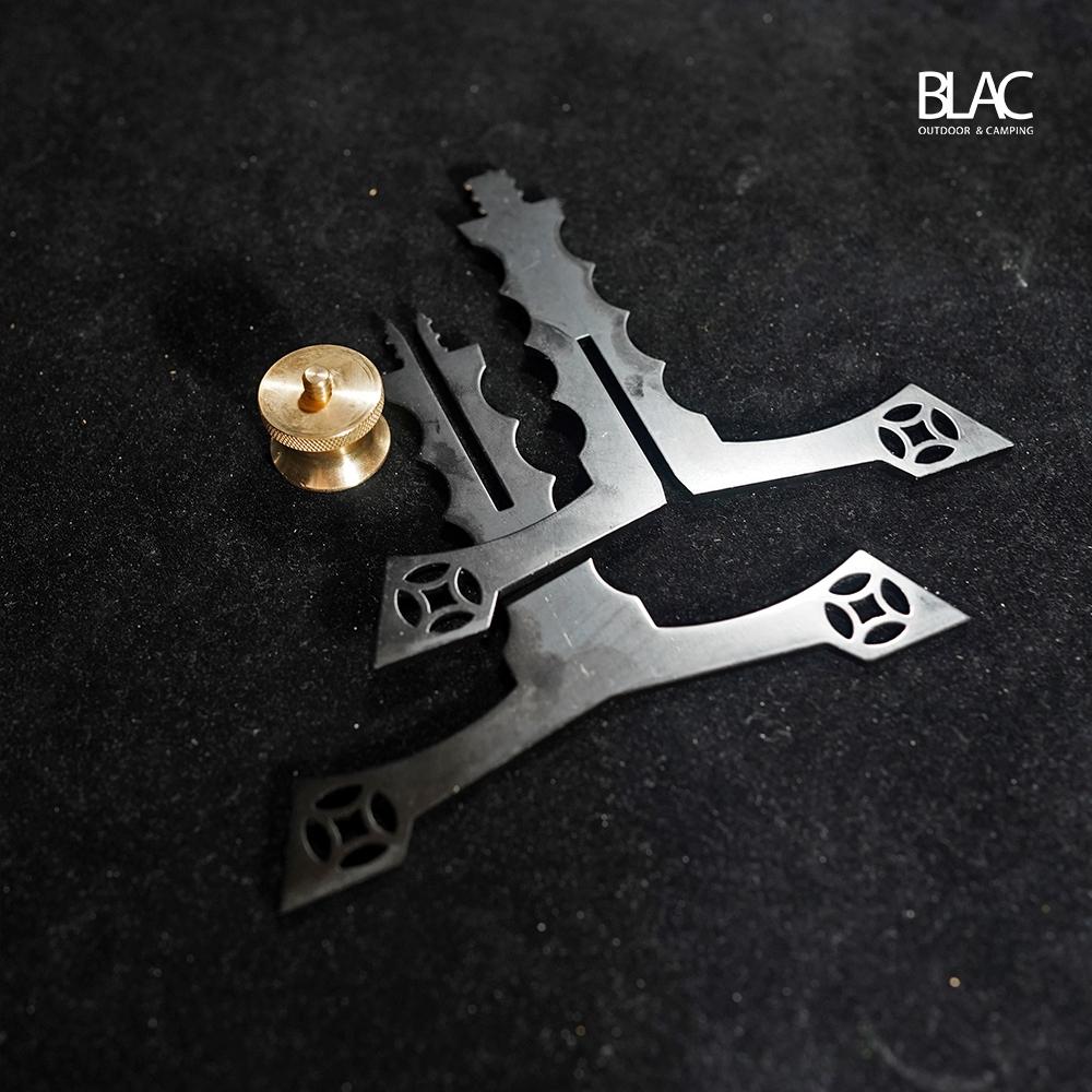 【BLAC黑客】復古風格鐵藝黃銅燈架燈座 1/4英吋螺牙 可拆卸收納-細節圖9