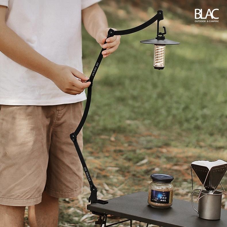 【BLAC黑客】桌上型多角度可調節燈架 適用於桌面厚度3cm內 附收納袋-細節圖2