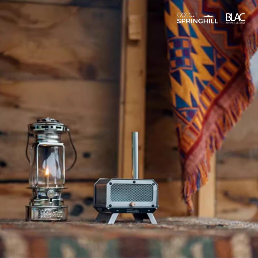 【BLAC黑客】春山SPRINGHILL柴爐造型香薰爐黑化版 薰香爐蚊香爐 可燃燒塔香、線香、蚊香 附收納袋-細節圖9