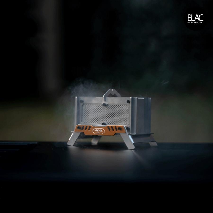 【BLAC黑客】WELLHIKE焚火台造型桌面香薰爐2.0版 薰香爐蚊香爐304不鏽鋼附薰香夾 Cordura收納包-細節圖7