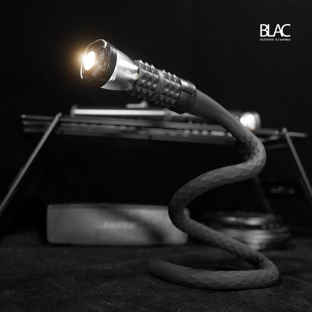 【BLAC黑客】多功能魔術軟性支架燈架燈桿手機支架 任意彎曲 自立攀附纏繞吊掛 頭尾1/4螺牙 52cm-細節圖3