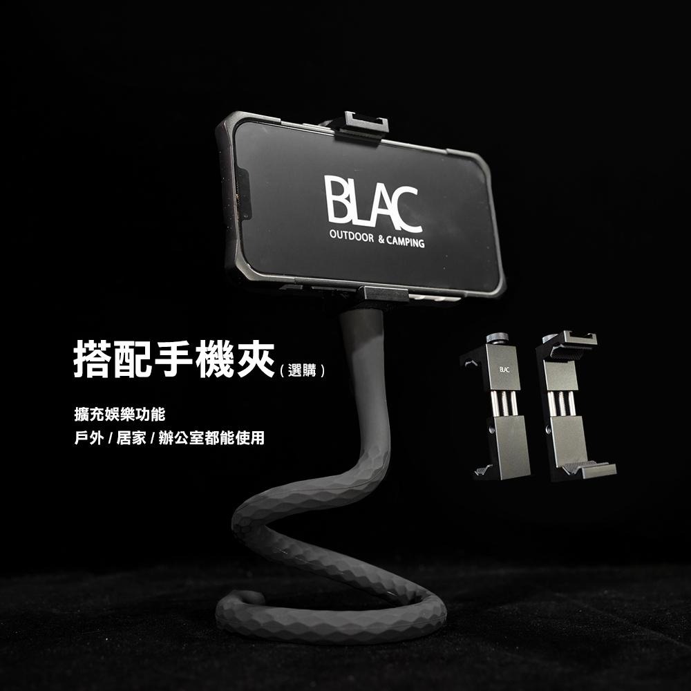 【BLAC黑客】多功能魔術軟性支架燈架燈桿手機支架 任意彎曲 自立攀附纏繞吊掛 頭尾1/4螺牙 52cm-細節圖8