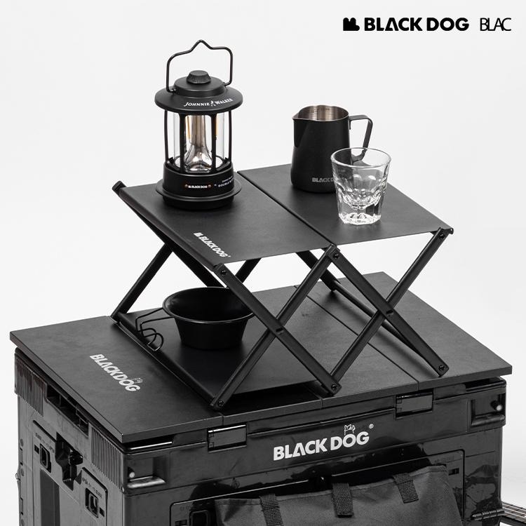【BLAC黑客】BLACKDOG黑狗戶外多功能折疊置物架三層架-桌上型 含收納袋-細節圖3