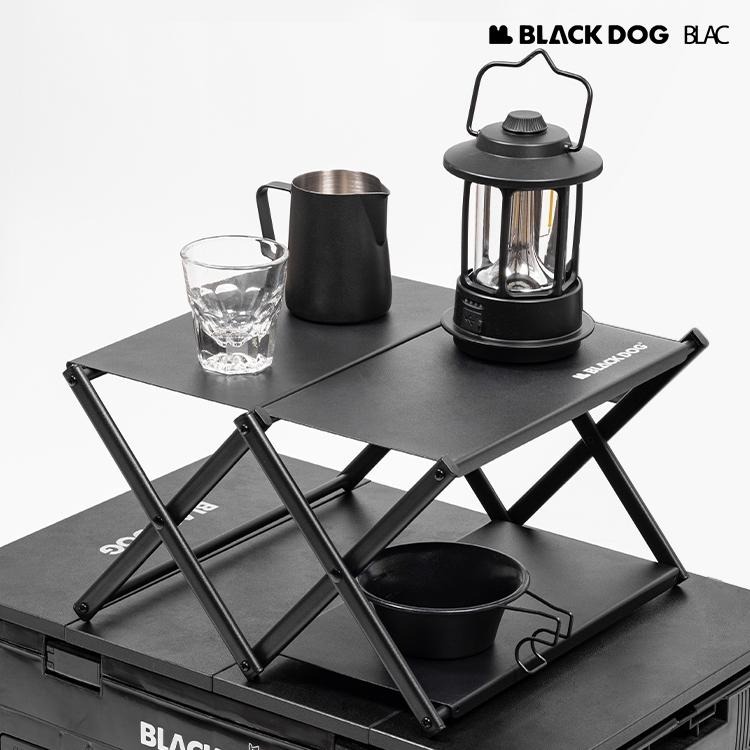 【BLAC黑客】BLACKDOG黑狗戶外多功能折疊置物架三層架-桌上型 含收納袋-細節圖4