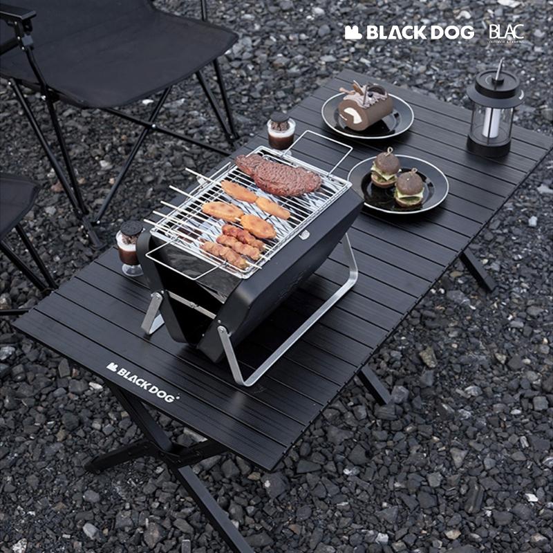 【BLAC黑客】BLACKDOG黑狗全鋁合金折疊桌蛋捲桌 整桌可拆卸收納120cm-細節圖3